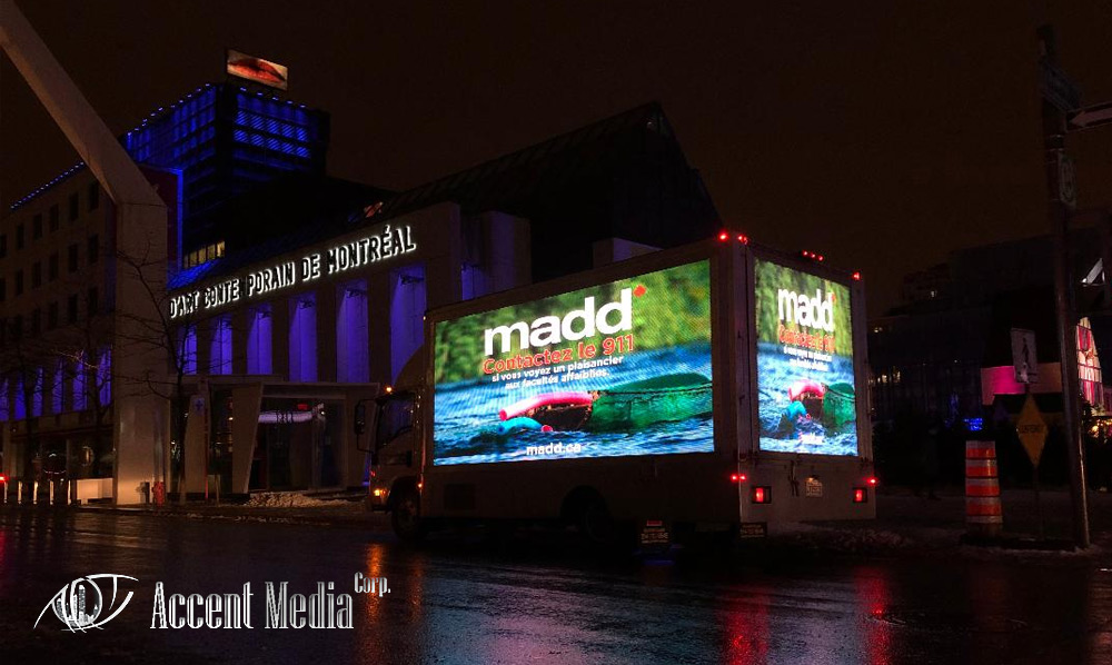 Digital Led video truck-MADD
