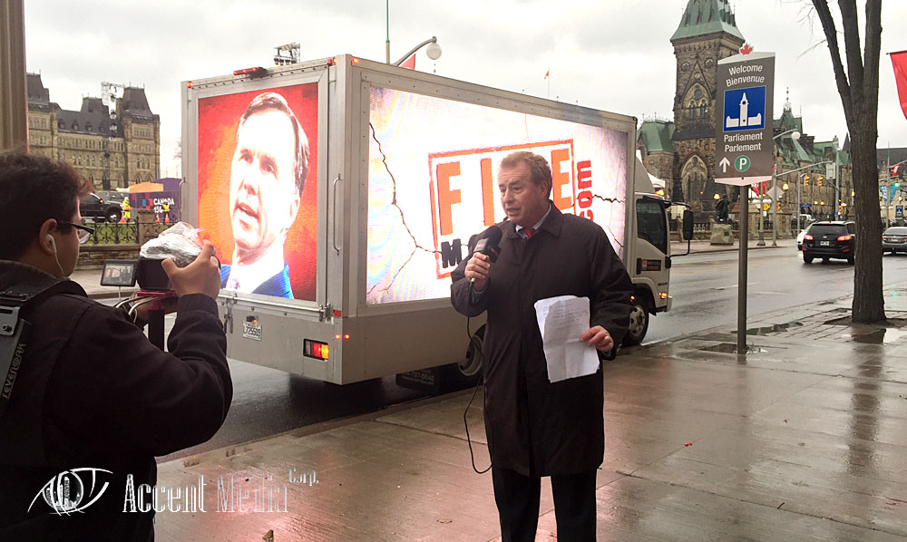 Digital Led video truck-Ottawa Parlament Hill