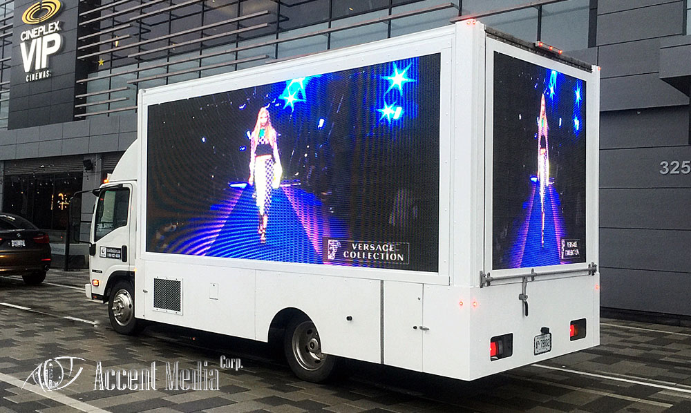 Digital Led video truck-Versace Collection