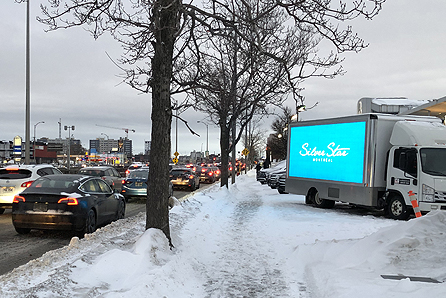 Montreal market - Digital mobile advertising, LED digital displays -Silver Star Mercedes